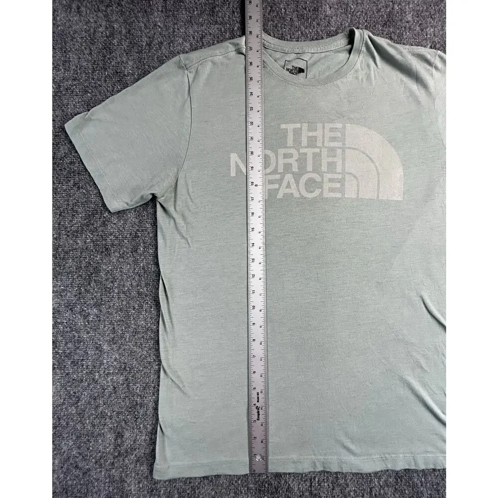 The North Face Logo Graphic T Shirt Men's Large Green Short Sleeve Outdoor Tee